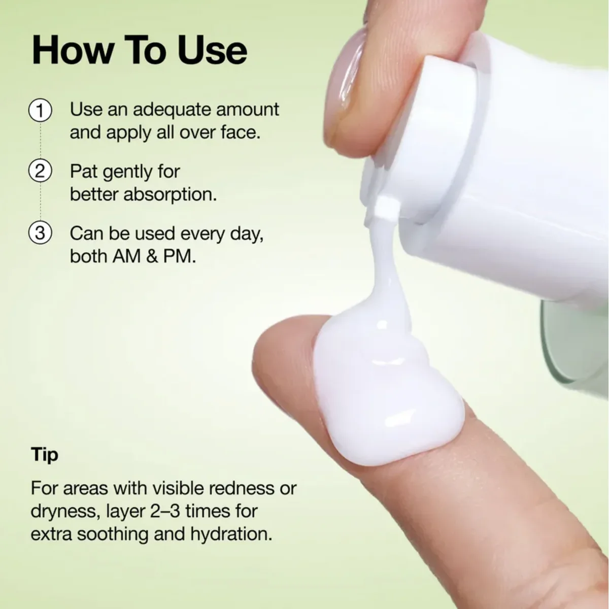ANUA Azelaic Acid Cica Skin Soothing Moisturizer routine direction panel