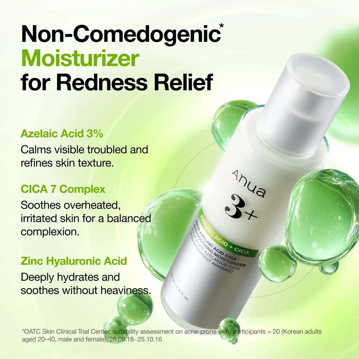 ANUA Azelaic Acid Cica Skin Soothing Moisturizer ingredient story panel