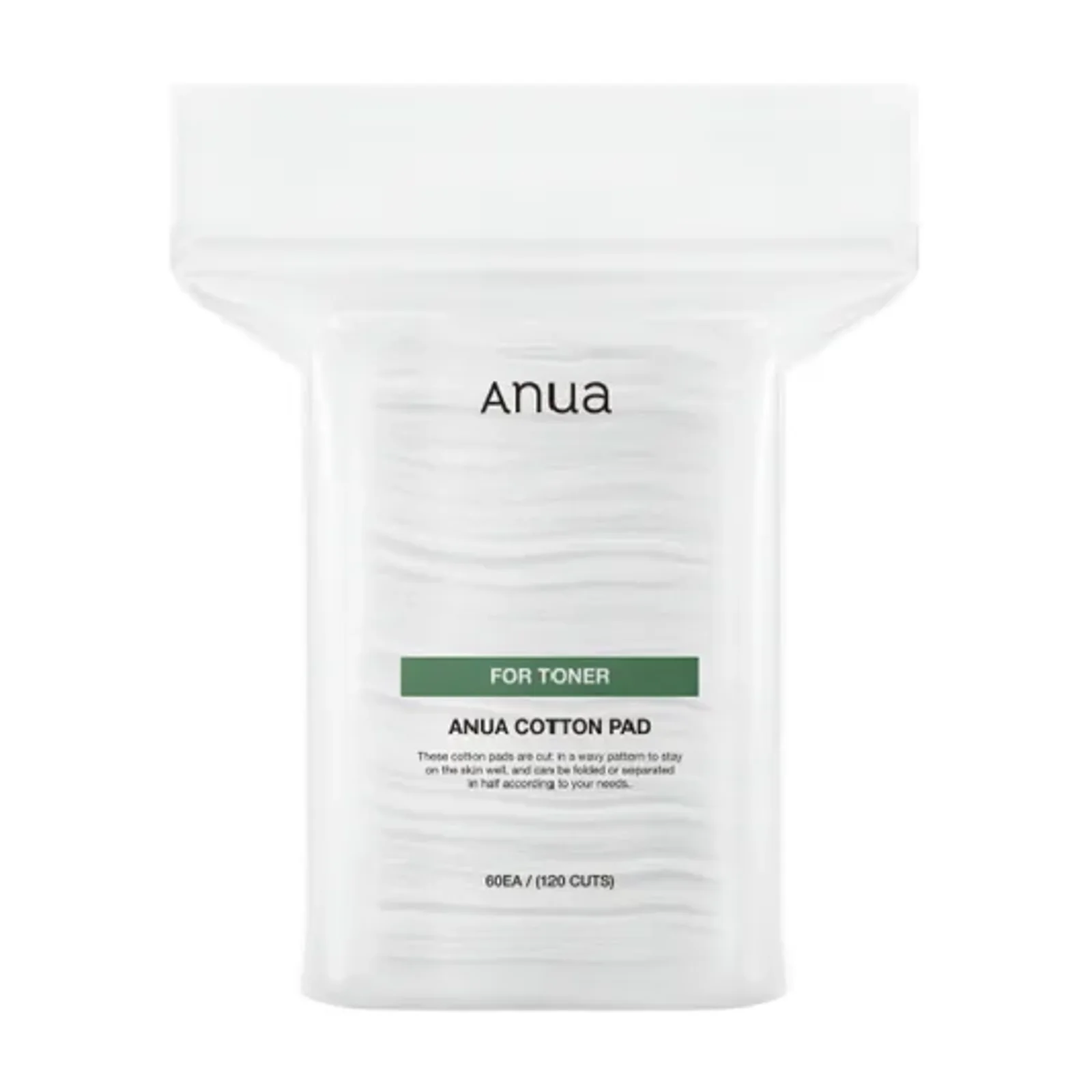 ANUA Cotton Pad For Toner 60ea package front