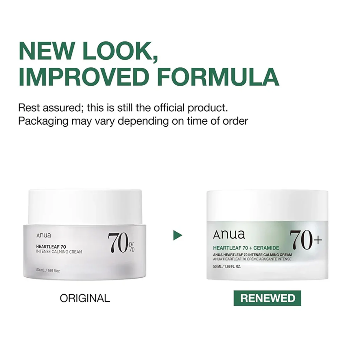 ANUA Heartleaf 70 Intense Calming Cream product detail reference