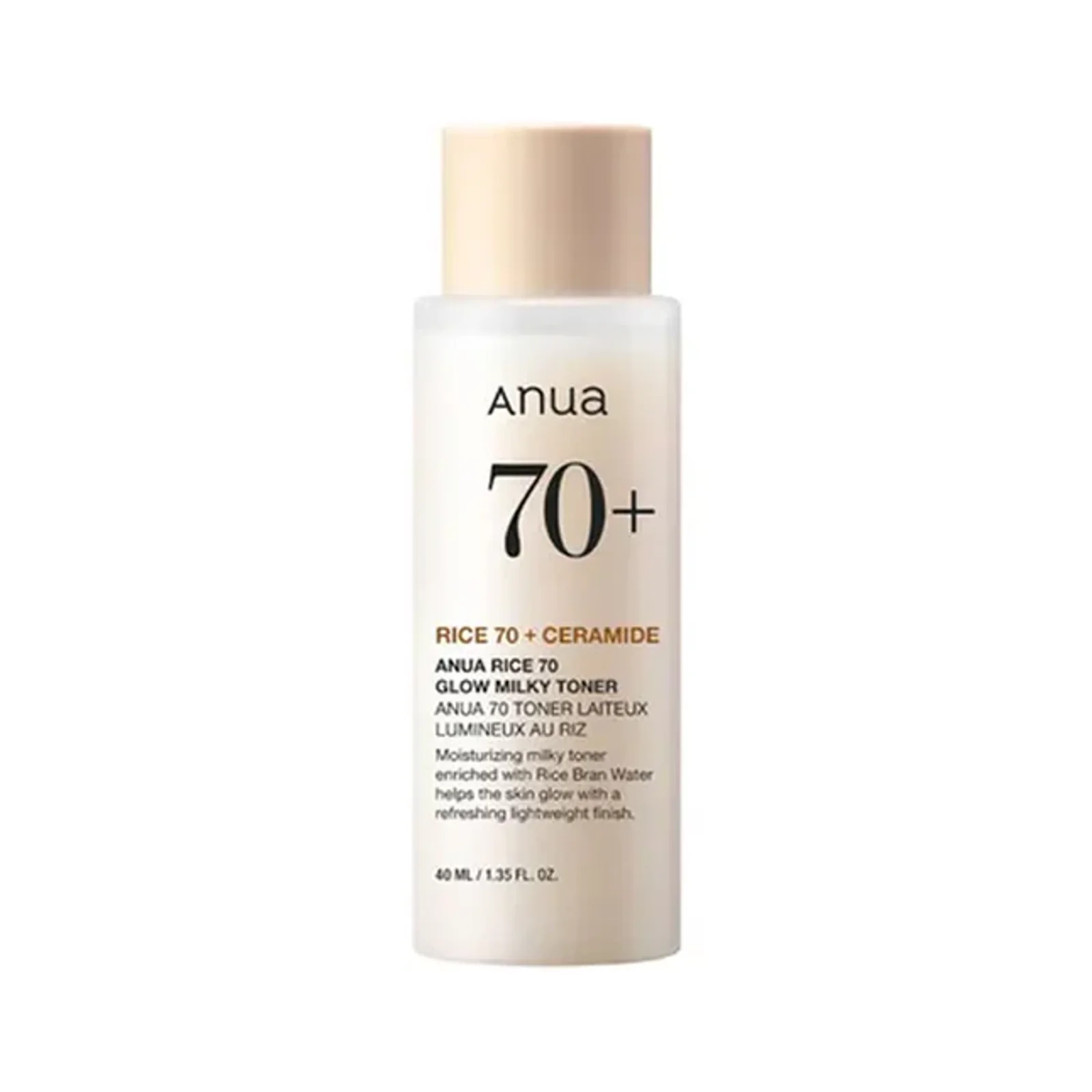 ANUA Rice 70 Glow Milky Toner 40ml packshot