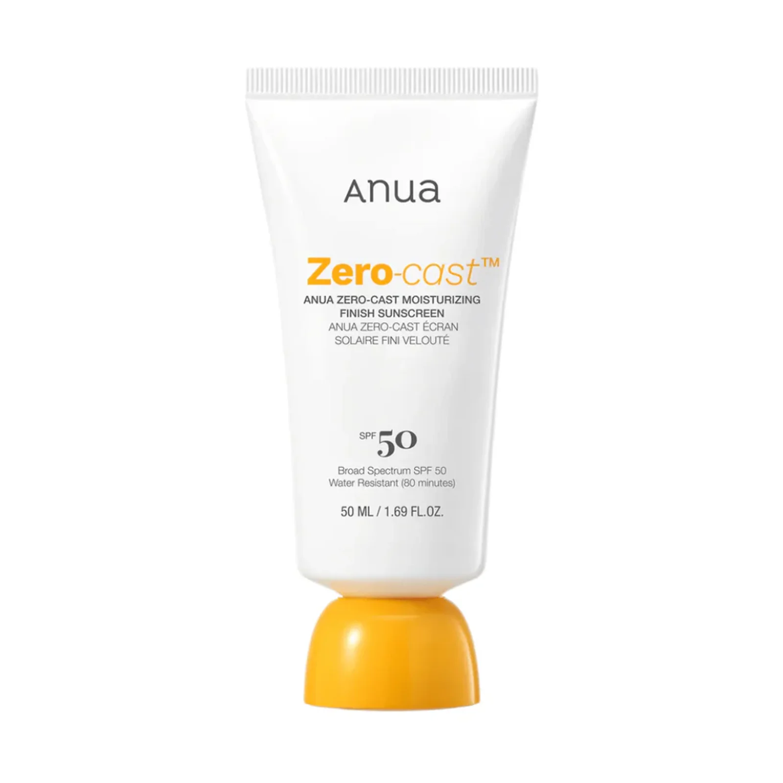 ANUA ZERO-CAST MOISTURIZING FINISH SUNSCREEN 50ml product view