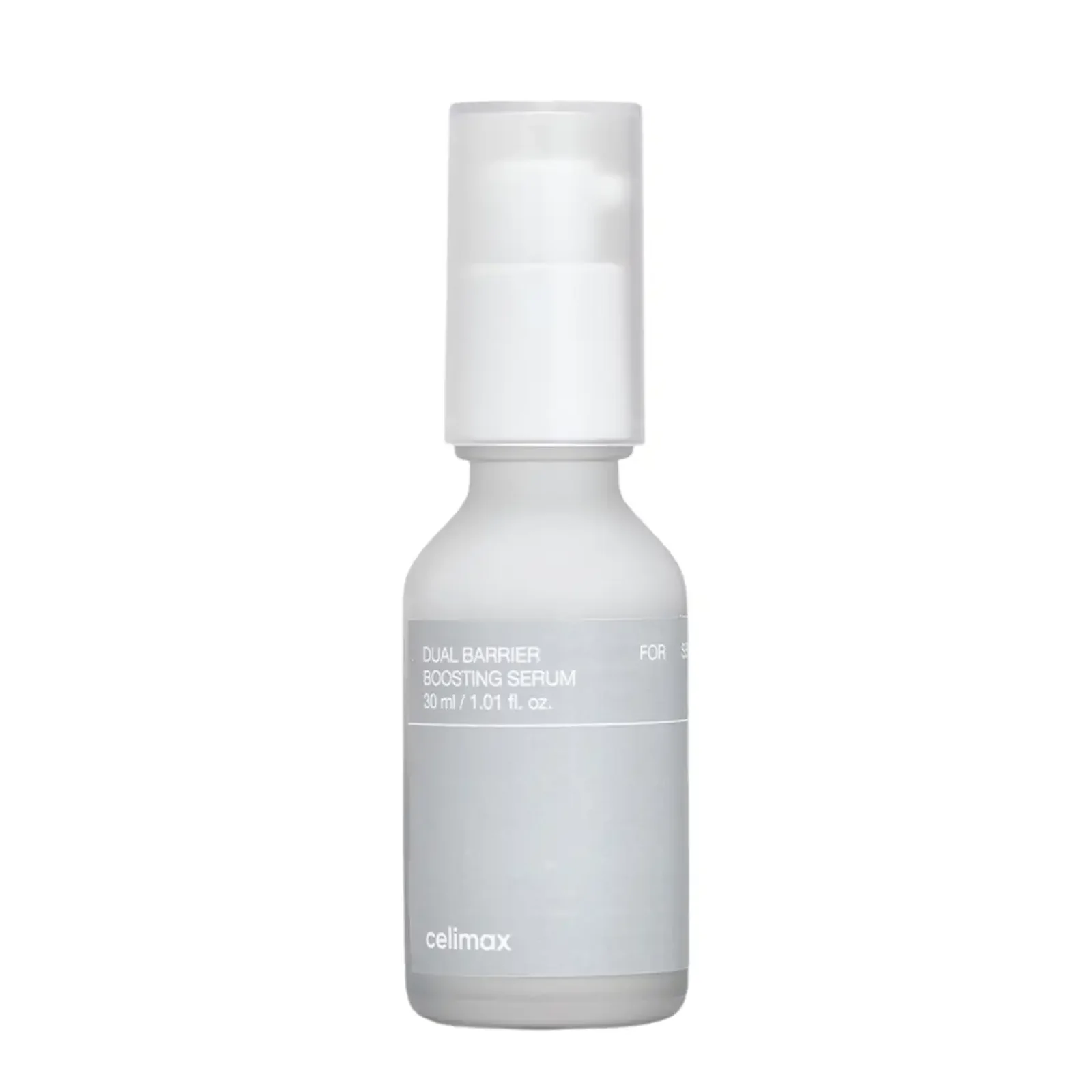 celimax Dual Barrier Boosting Serum 30ml front-facing carton and bottle