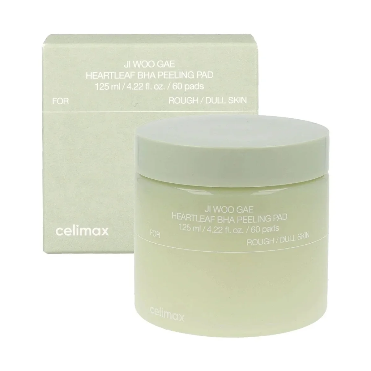 celimax Ji Woo Gae Heartleaf BHA Peeling Pad 60pcs/125ml secondary package angle