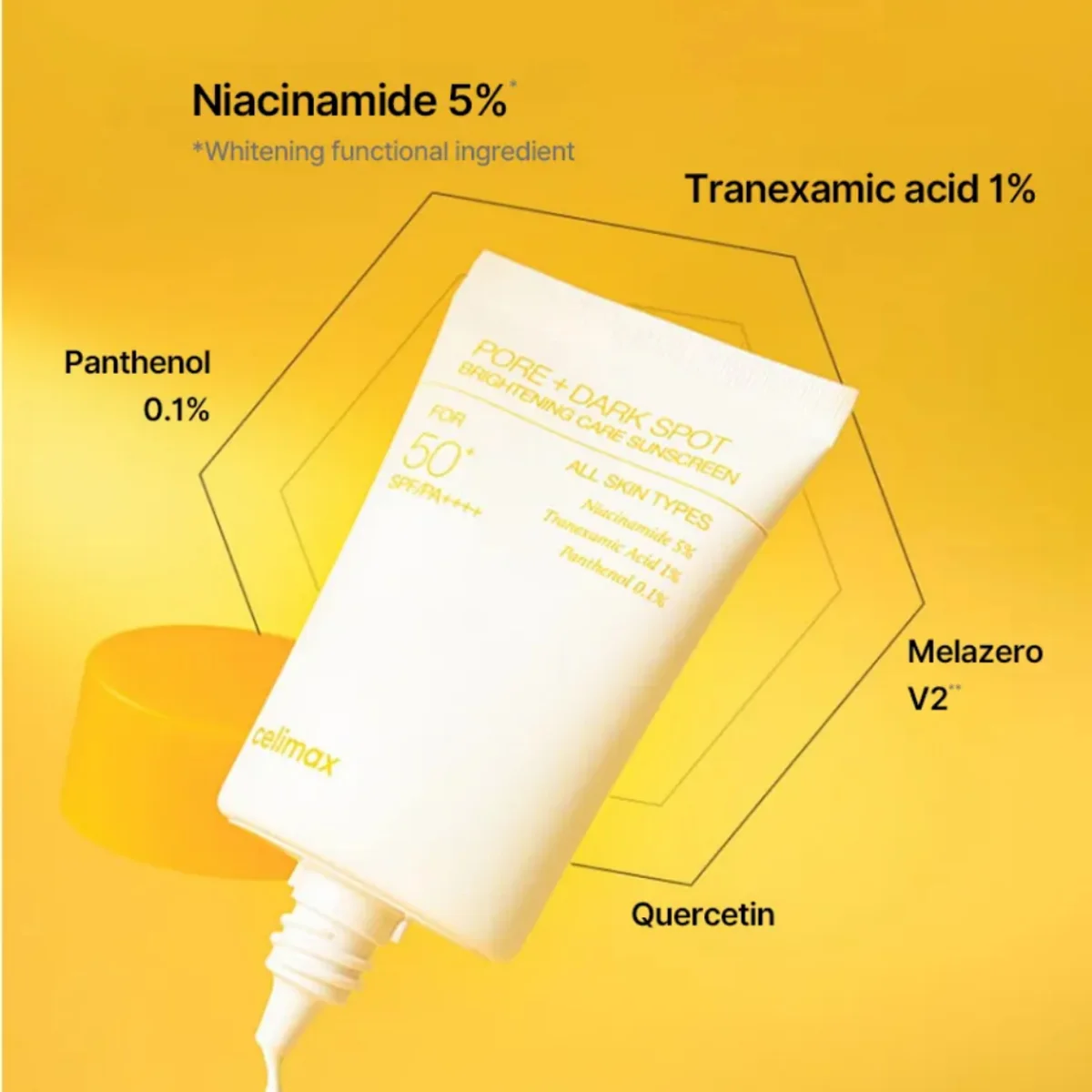 celimax PORE+DARK SPOT BRIGHTENING CARE SUNSCREEN product detail visual