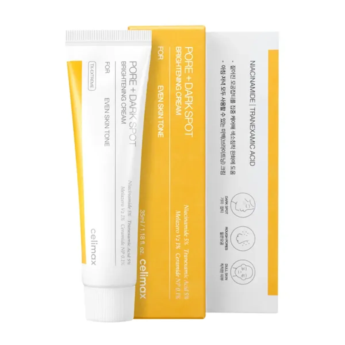 celimax PORE+DARK SPOT BRIGHTENING CREAM 10ml primary product packshot
